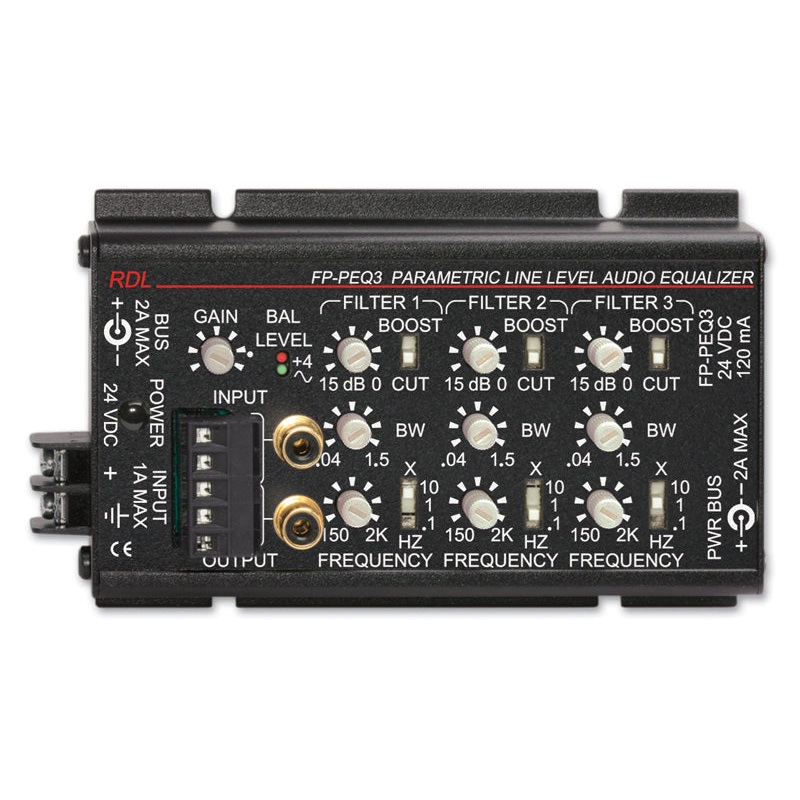 RDL FP-PEQ3 3 Band Parametric Equalizer