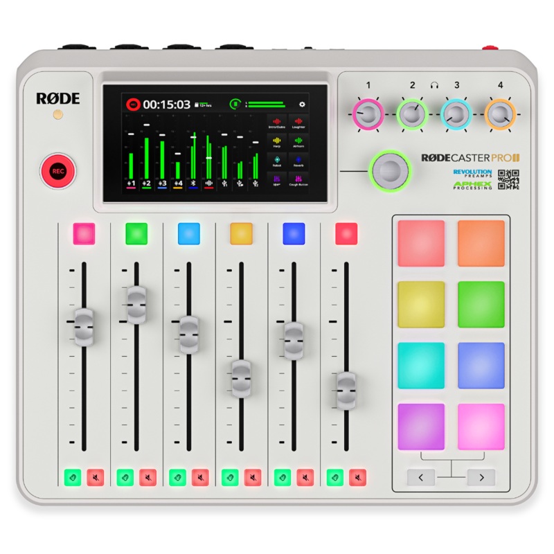 Rode RODECASTER PRO II Integrated Audio Production Studio (White)