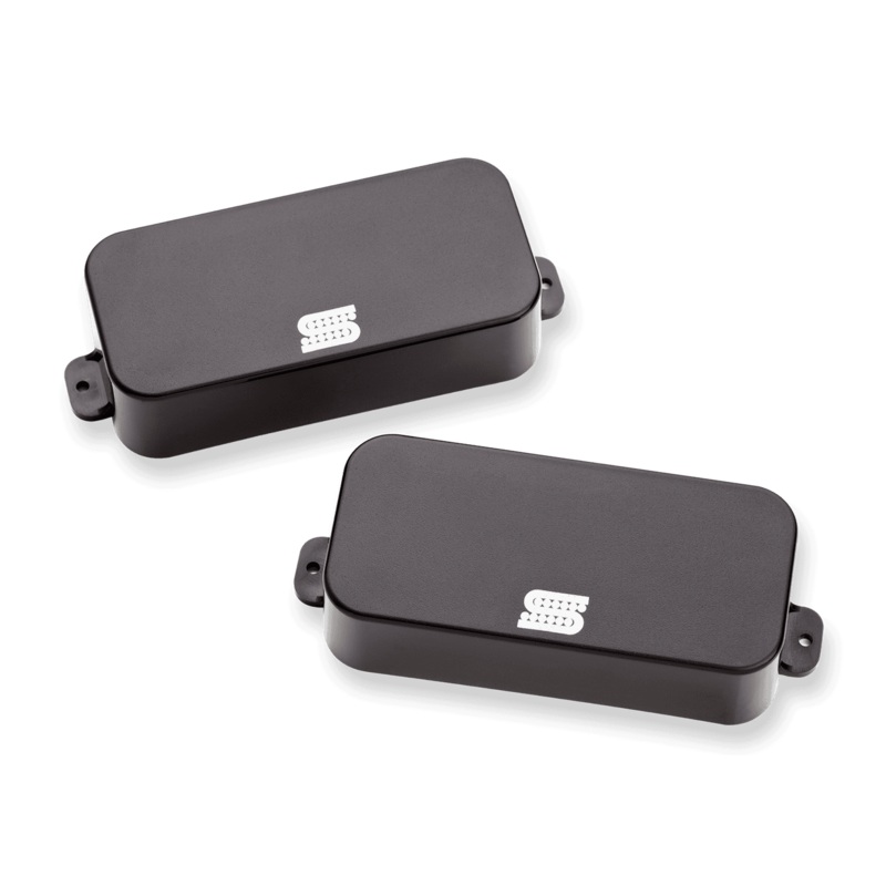 Seymour Duncan 11106-152-P-BLK-7STR Alt.Metal Blackouts Passive 7 Strings Soapbar Pickup Set (Black)