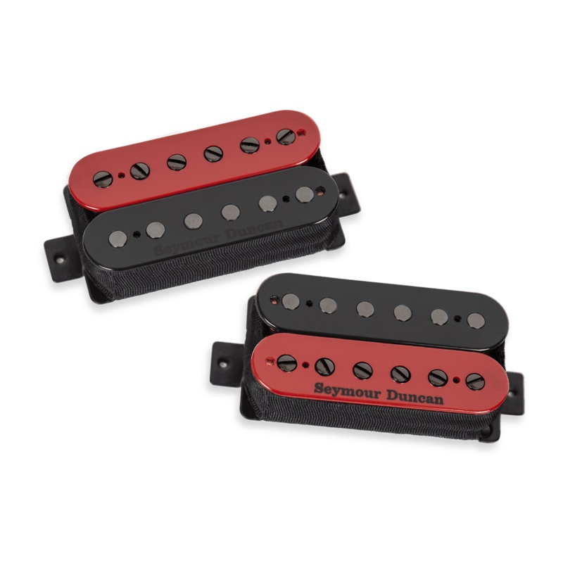 Seymour Duncan 11108-96-RB Nazgl & Sentient High Output Passive Humbucker Pickup Set (Red/Black Zebra)