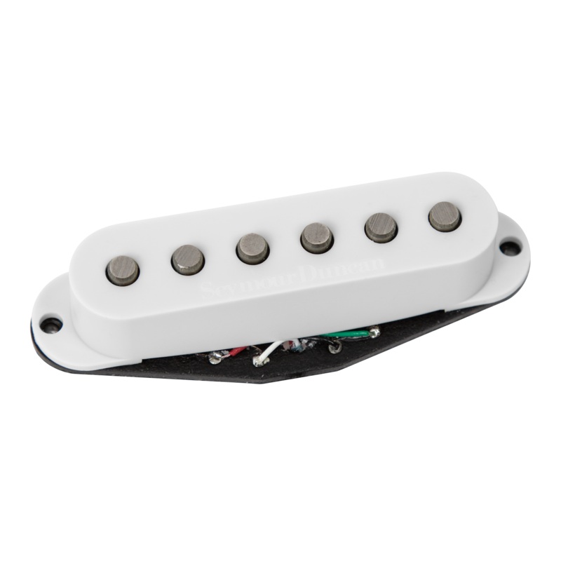 Seymour Duncan 11203-45-W Hot Chicken Strat Neck/Middle Pickup (White Cover)