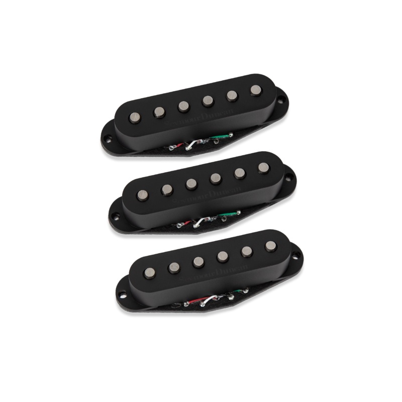 Seymour Duncan 11203-47-B Hot Chicken Strat Pickup Set (Black Cover)