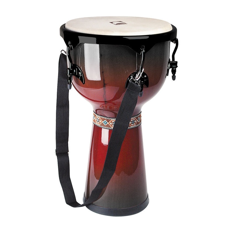 Rhythm Tech RT5122 Djembe (Red/Black) – 12″
