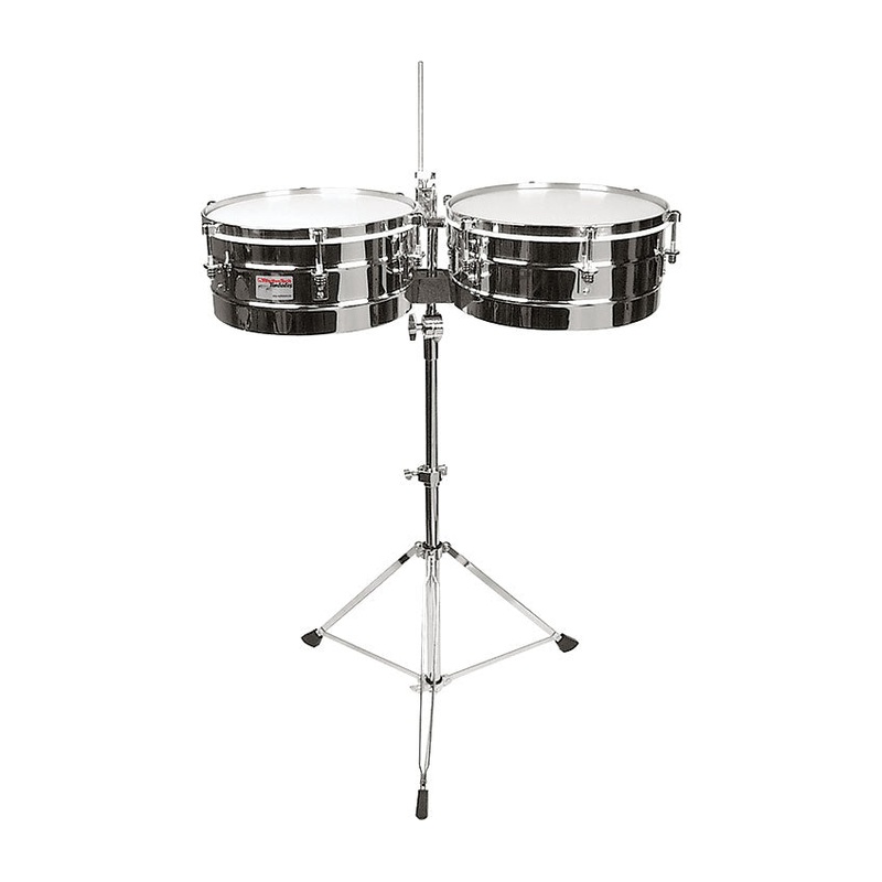 Rhythm Tech RT5345 Timbales (Chrome) – 14″ & 15″
