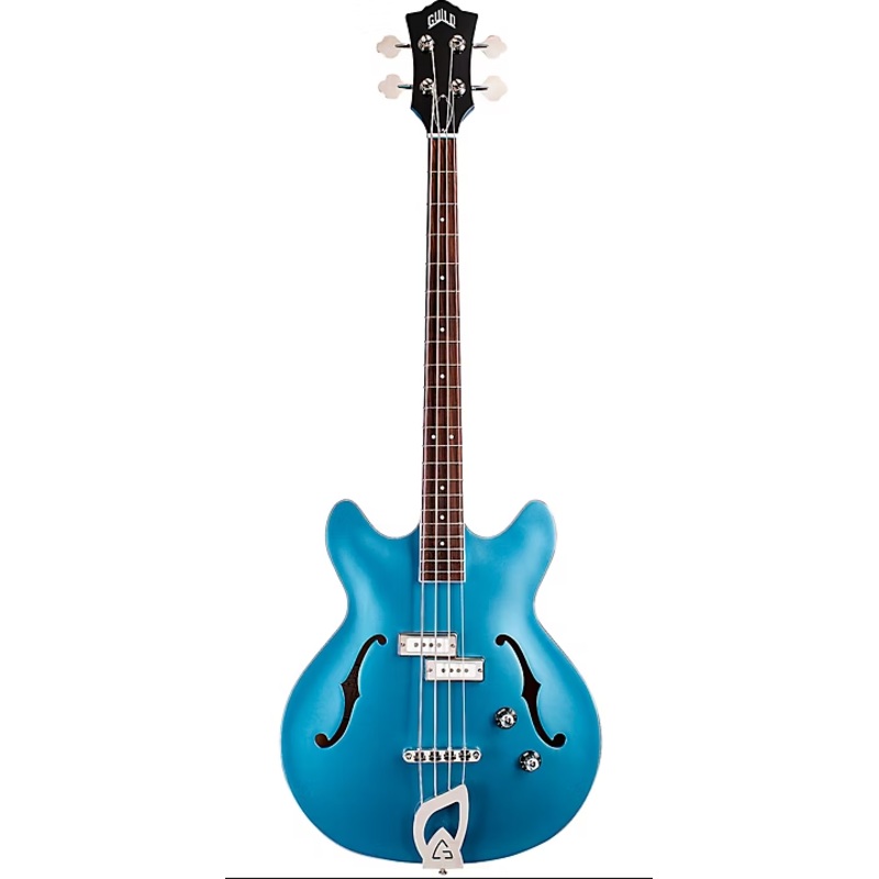Guild STARFIRE 1 Semi Hollow-Body Electric Bass Guitar (Pelham Blue)