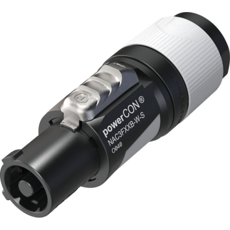 Neutrik NAC3FXXB-W-S Powercon Out Connector (Grey)