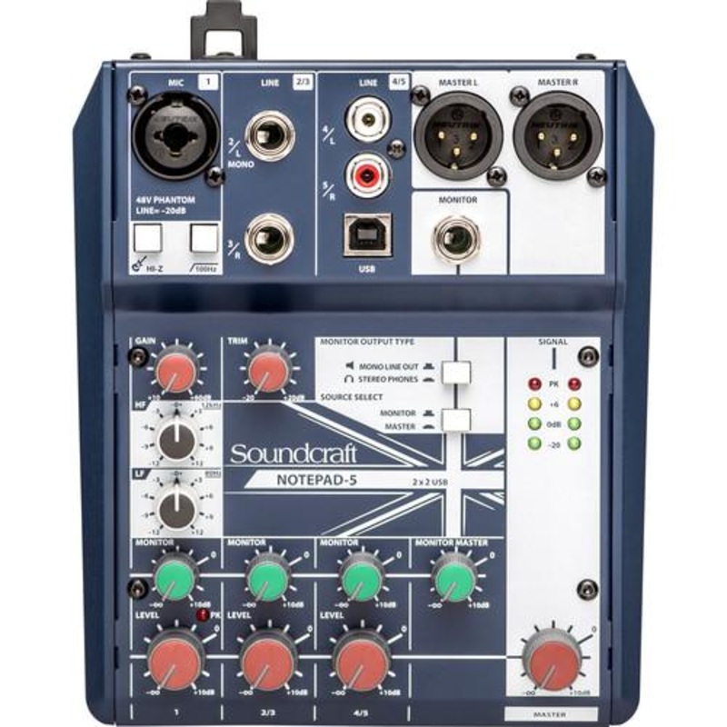 Soundcraft NOTEPAD-5 Analog Mixing Console (DEMO)