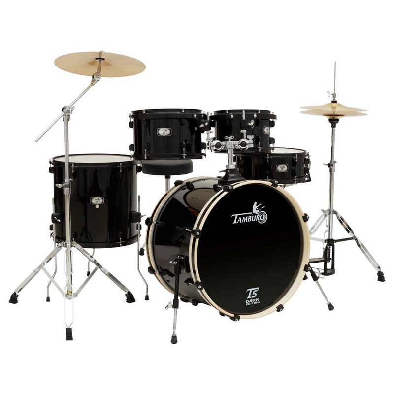 Tamburo T5P20DARK T5 Dark Limited Edition Acoustic Drum With 20″ Bass Drum (Black)