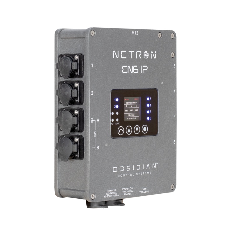 Obsidian EN6 IP IP65 6 Port Ethernet to DMX Gateway