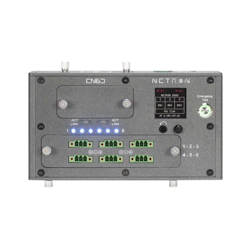 Obsidian EN6D Din Rail Mount 6 Way Ethernet to DMX Gateway