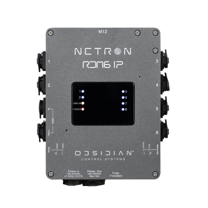 Obsidian RDM6 IP IP65 6 Port RDM Splitter