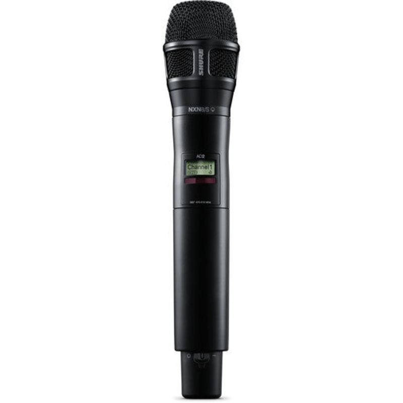 Shure AD2/N8SB-G57 Digital Handheld Wireless Microphone Transmitter with Nexadyne 8/S Supercardioid Capsule (G57: 470 to 608 + 614 to 616 MHz, Black)