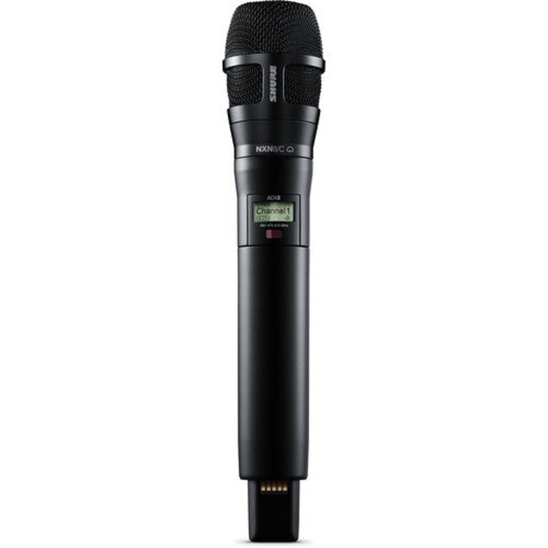 Shure ADX2/N8CB-G57 Digital Handheld Wireless Microphone Transmitter with Nexadyne 8/C Cardioid Capsule (G57: 470 to 608 + 614 to 616 MHz, Black)