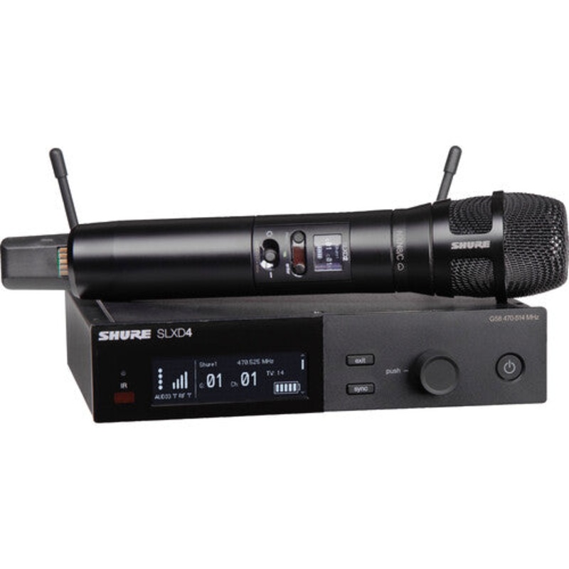 Shure SLXD24/N8CB-H55 Digital Wireless Handheld Microphone System with Nexadyne 8/C Cardioid Capsule (H55: 514 to 558 MHz)