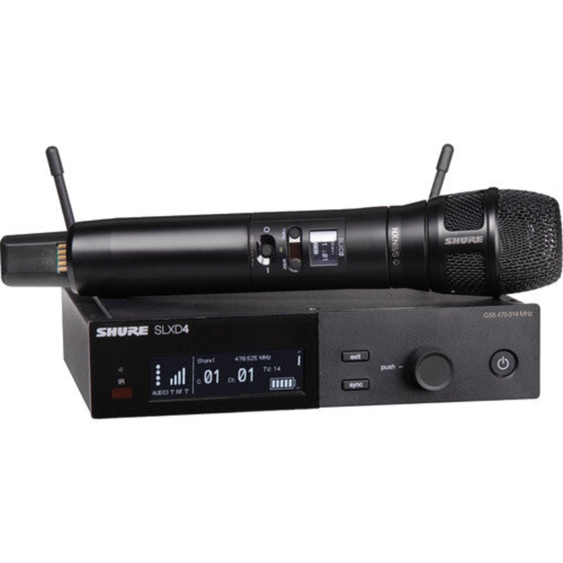 Shure SLXD24/N8SB-J52 Digital Wireless Handheld Microphone System with Nexadyne 8/S Supercardioid Capsule (J52: 558 to 602 + 614 to 616 MHz)