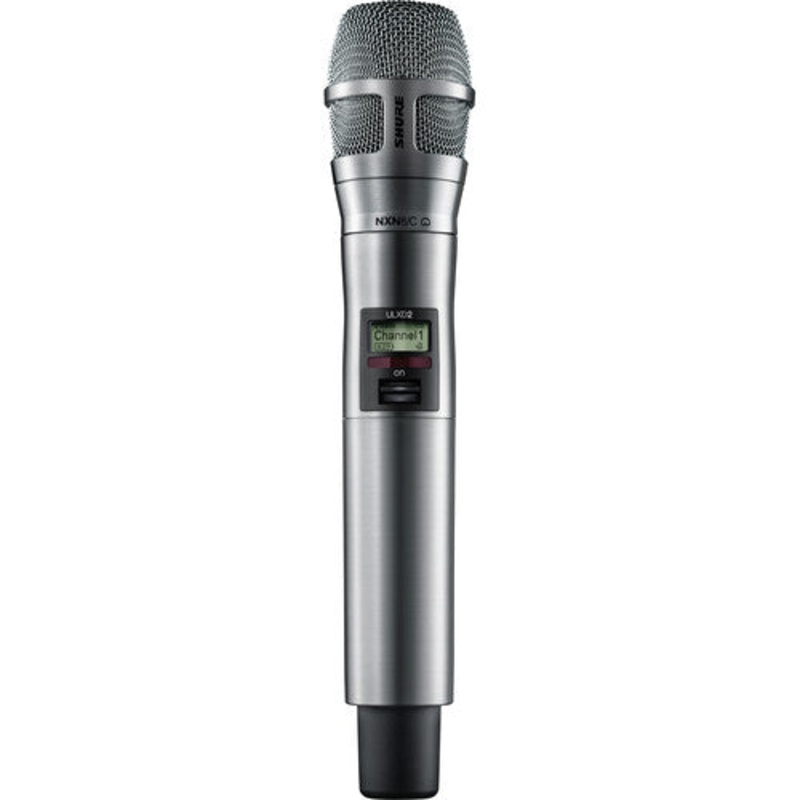 Shure ULXD2/N8CN-G50 Digital Handheld Wireless Microphone Transmitter with Nexadyne 8/C Cardioid Capsule (G50: 470 to 534 MHz, Nickel)