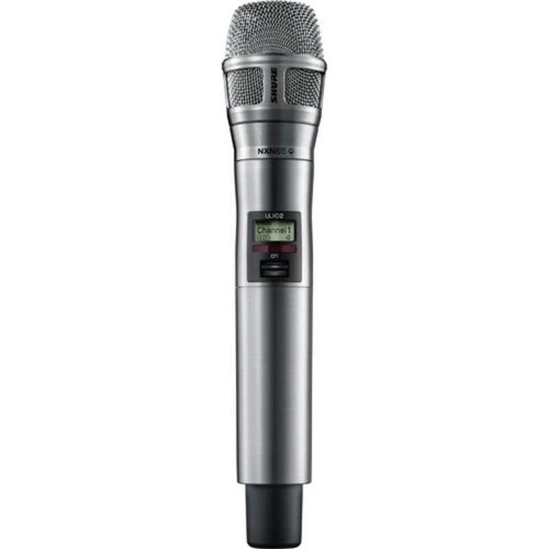 Shure ULXD2/N8SN-G50 Digital Handheld Wireless Microphone Transmitter with Nexadyne 8/S Supercardioid Capsule (G50: 470 to 534 MHz, Nickel)