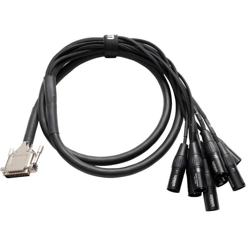 Warm Audio PREMIER DB25 to XLR 3-Pin Male 8-Channel Analog Breakout Cable – 6′