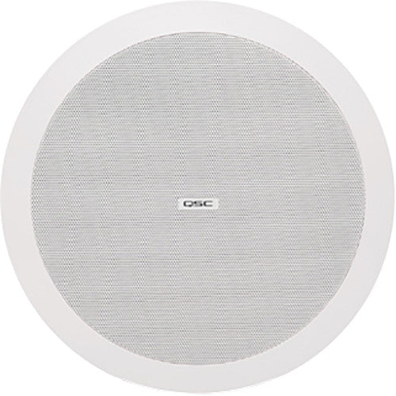 Q-SYS AD-C4T-LP Ceiling Mount Speakers (Pair, White) – 4.5″