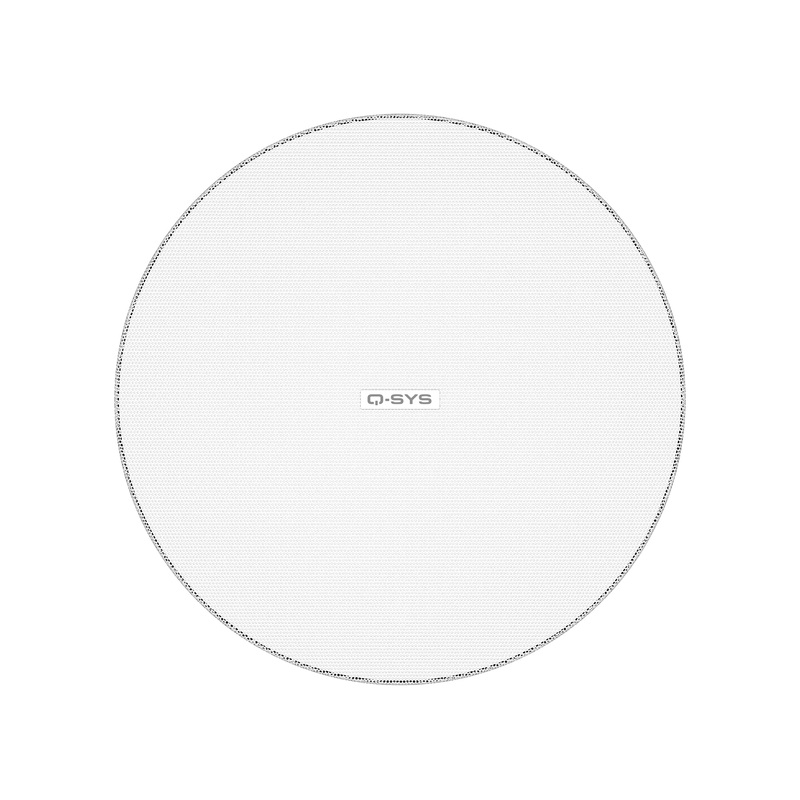 Q-SYS AD-C4T-ZB-W Ceiling Speaker (Pair, White) – 4.5″