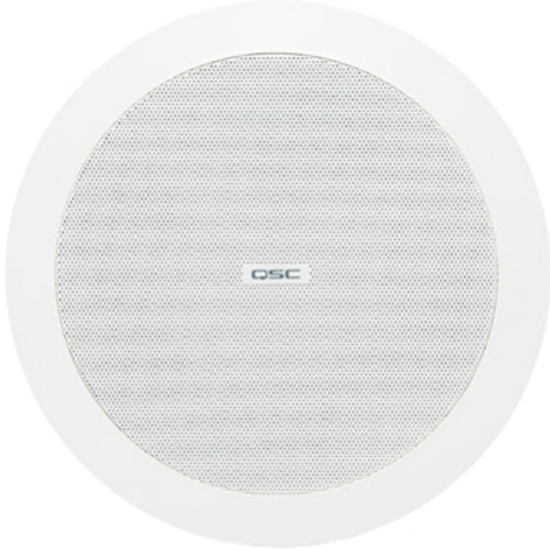 Q-SYS AD-C6T-W Ceiling Mount Speaker (Pair, White) – 6.5″