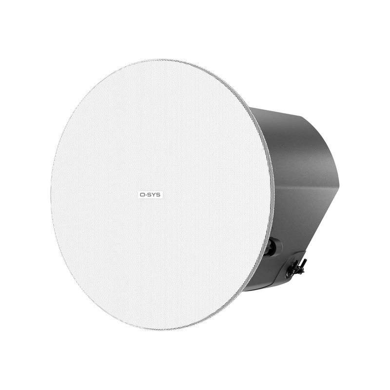 Q-SYS AD-C6T-ZB-W Ceiling Speaker (Pair, White) – 6.5″