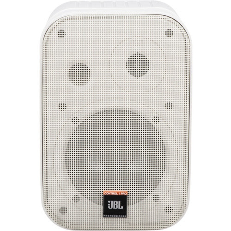 JBL C1PRO-WH Compact Loudspeaker (Pair, White) – 5″