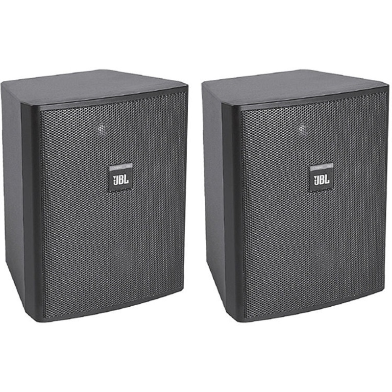 JBL C25AV-LS Monitor for Fire Alarm/Communication Systems (Black, Pair) – 5.25″