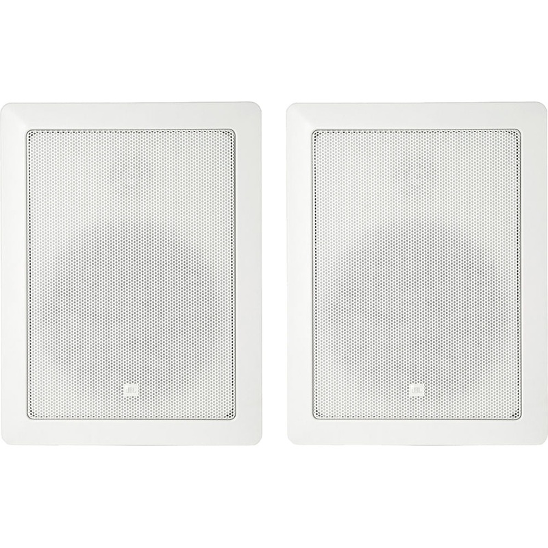 JBL CONTROL-128WT In-Wall 70V/100V Installation Speakers (Pair, White) – 8″