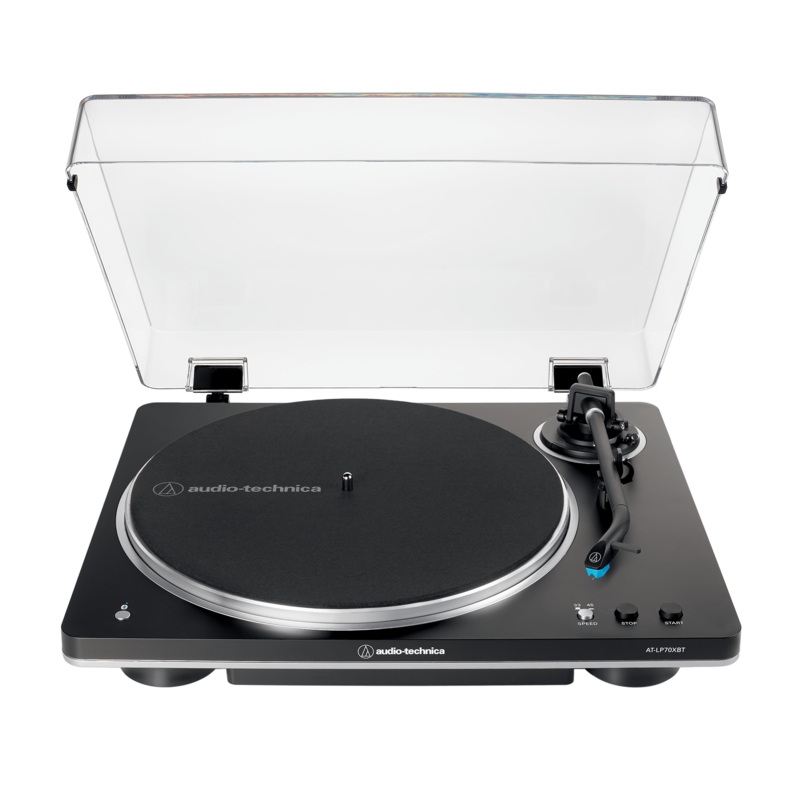 Audio-Technica AT-LP70XBT Fully Automatic Wireless Belt-Drive Turntable (Black/Grey)