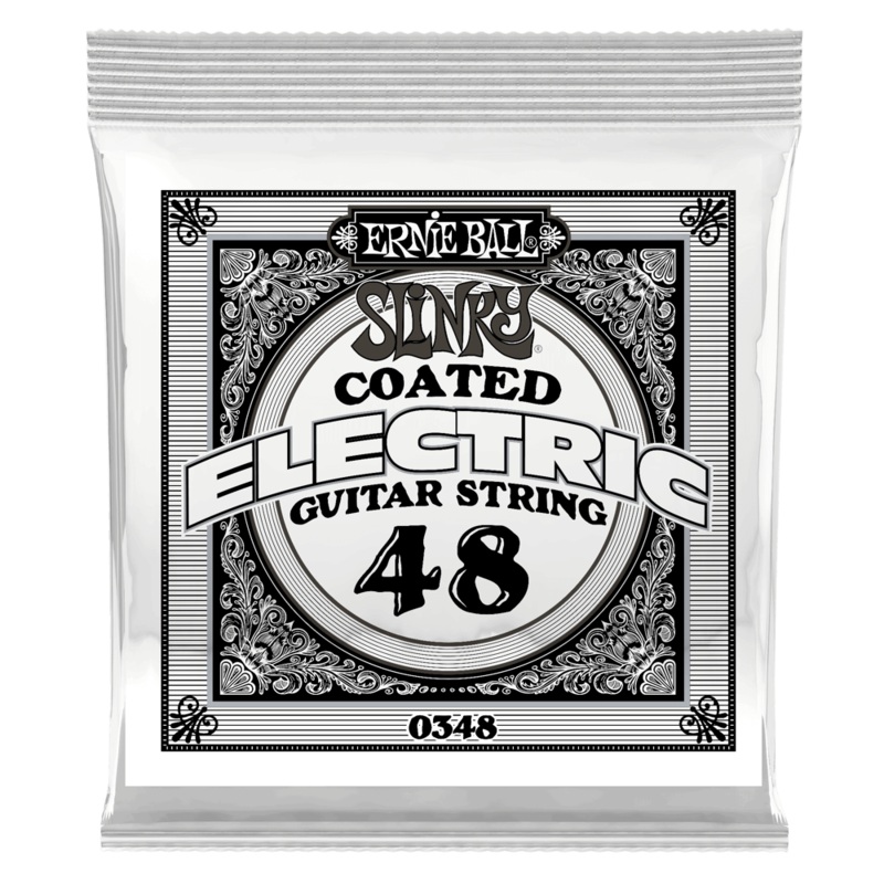 Ernie Ball 0348EB Slinky Coated Nickel Wound Electric Guitar String – 0.048