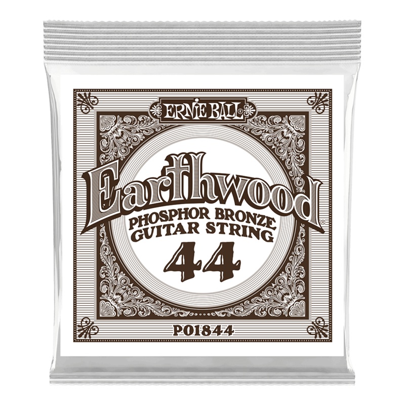 Ernie Ball 1844EB 6-Pack Earthwood Phosphor Bronze Acoustic Guitar Strings – 0.044