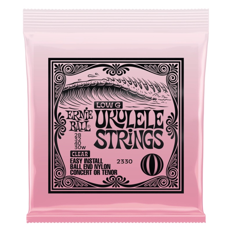 Ernie Ball 2330EB Concert/Tenor Ukulele Strings (Clear)