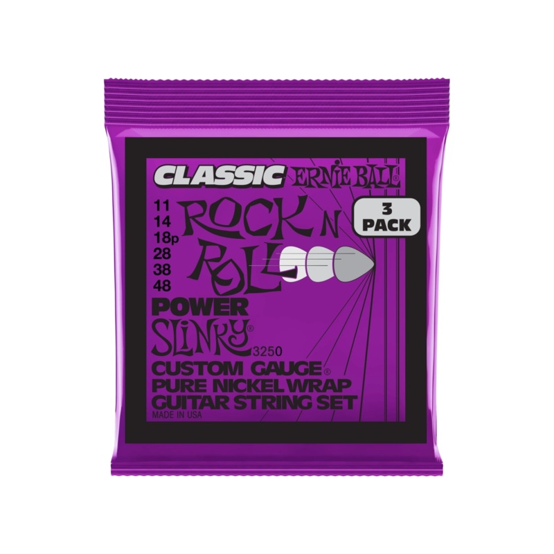 Ernie Ball 3250EB Power Slinky Electric Guitar Strings (3 Pack)