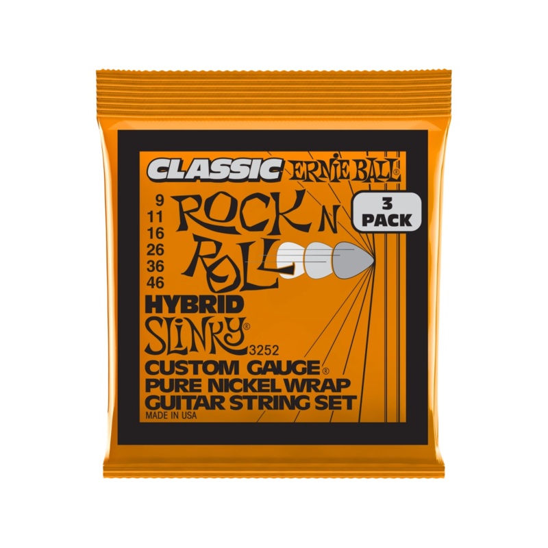 Ernie Ball 3252EB Hybrid Slinky Electric Guitar Strings (3 Pack)