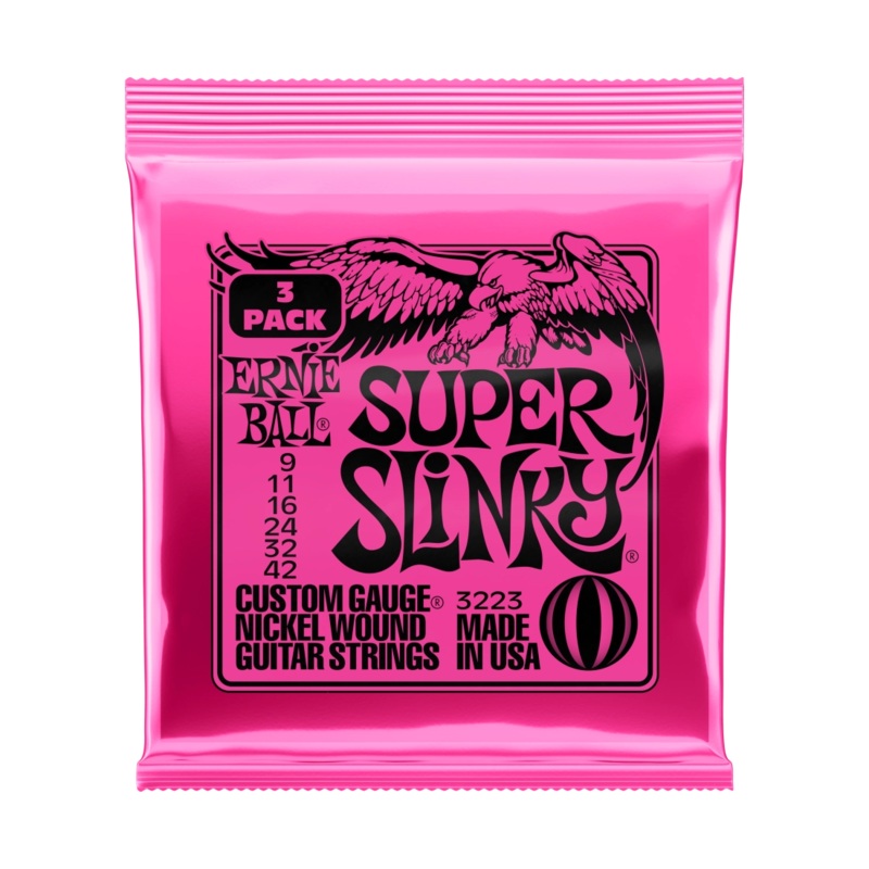Ernie Ball 3253EB Super Slinky Electric Guitar Strings (3 Pack)