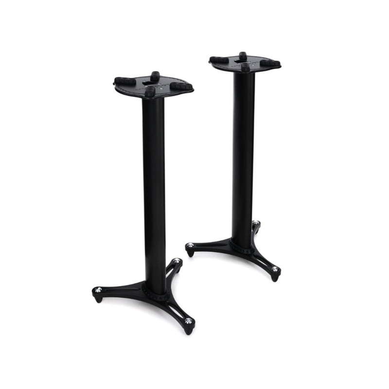 Ultimate Support MS-90-45B MS Series Professional Column Studio Monitor Stand (Pair, Black) – 45″