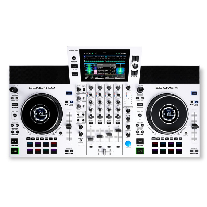 Denon DJ SC LIVE 4 Professional Standalone DJ Controller (White)
