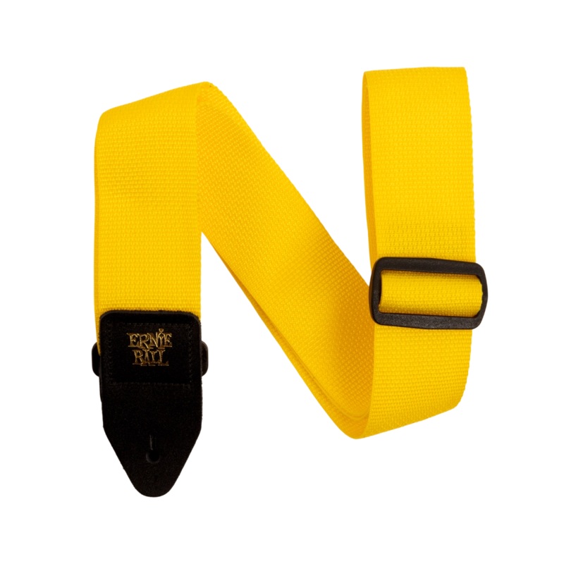 Ernie Ball 5351EB Polypro Guitar Strap (Yellow & Black) – 2″