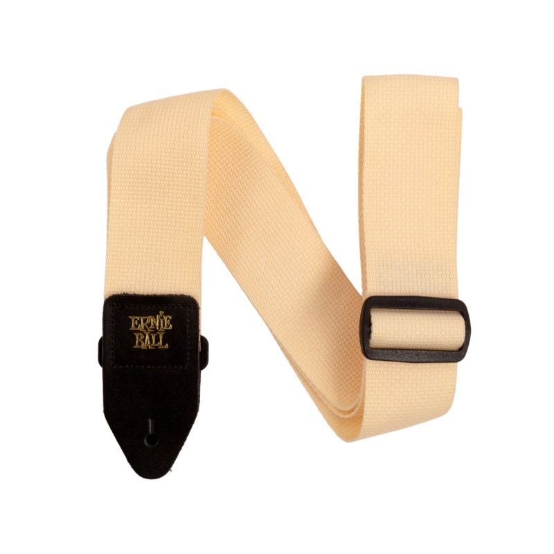 Ernie Ball 5354EB Polypro Guitar Strap (Cream & Black) – 2″