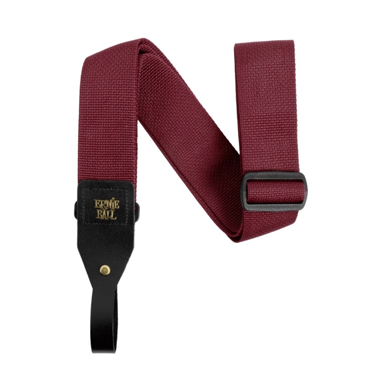 Ernie Ball 5367EB Acoustic Guitar Strap (Burgundy) – 2″