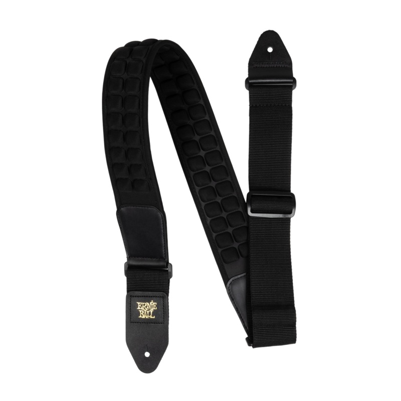 Ernie Ball 5373EB Cloud Comfort Guitar Straps (Black) – 2″