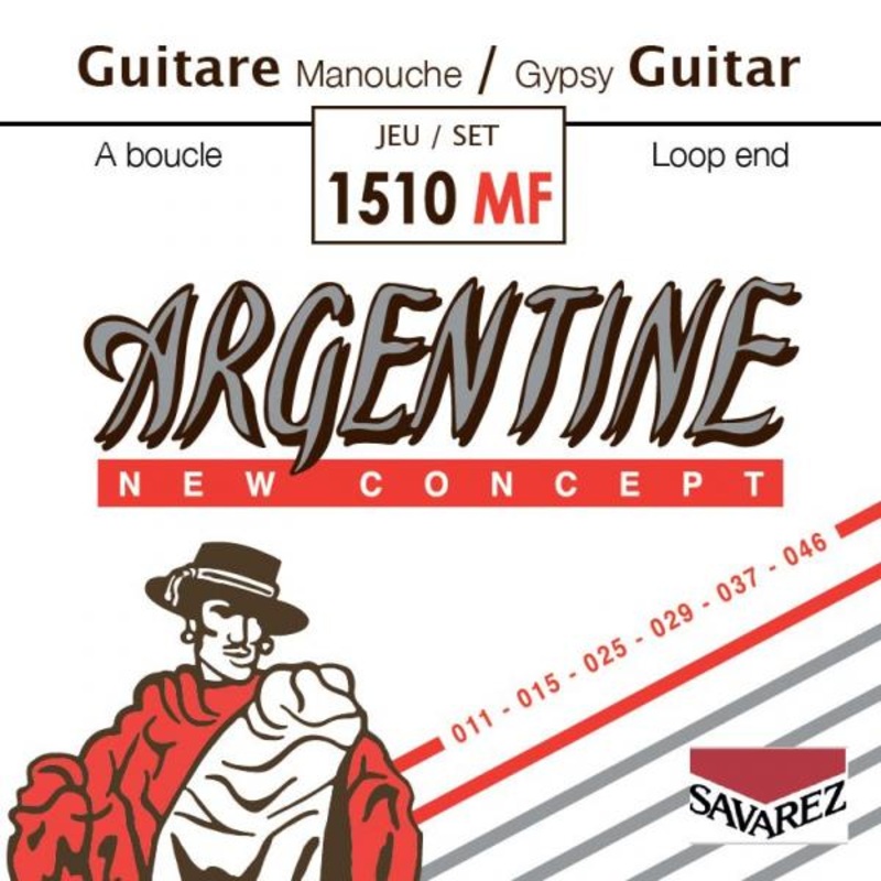 Savarez 1510MF Argentine Loop End Acoustic Jazz Guitar Set – Light Tension