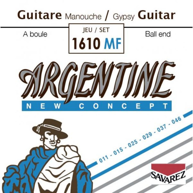 Savarez 1610MF Argentine Ball End Acoustic Jazz Guitar Set – Light Tension