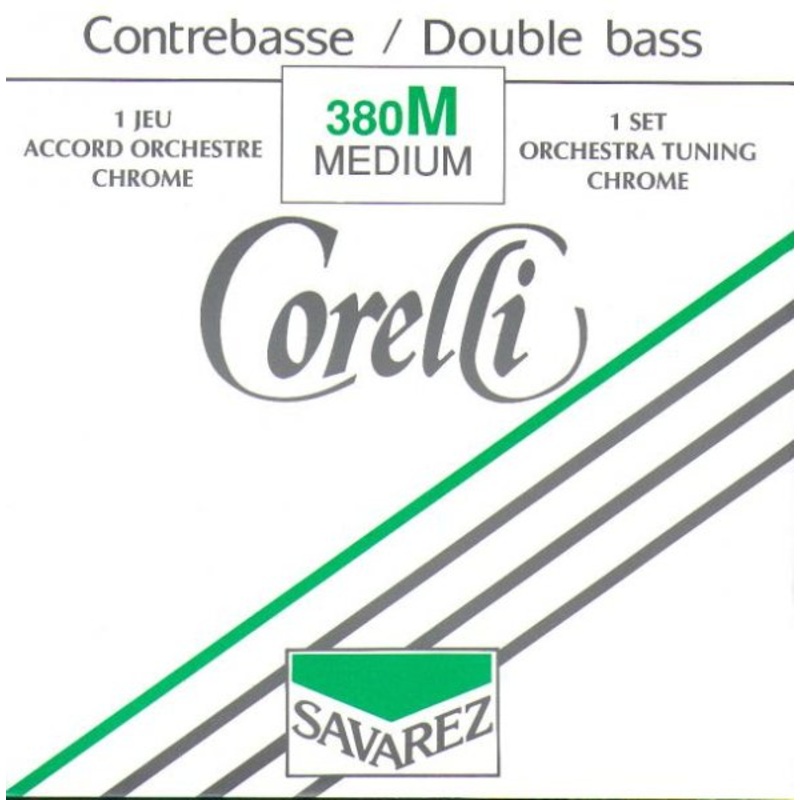 Savarez 380M Corelli Nickel 3/4 Bass String Set – Medium Gauge