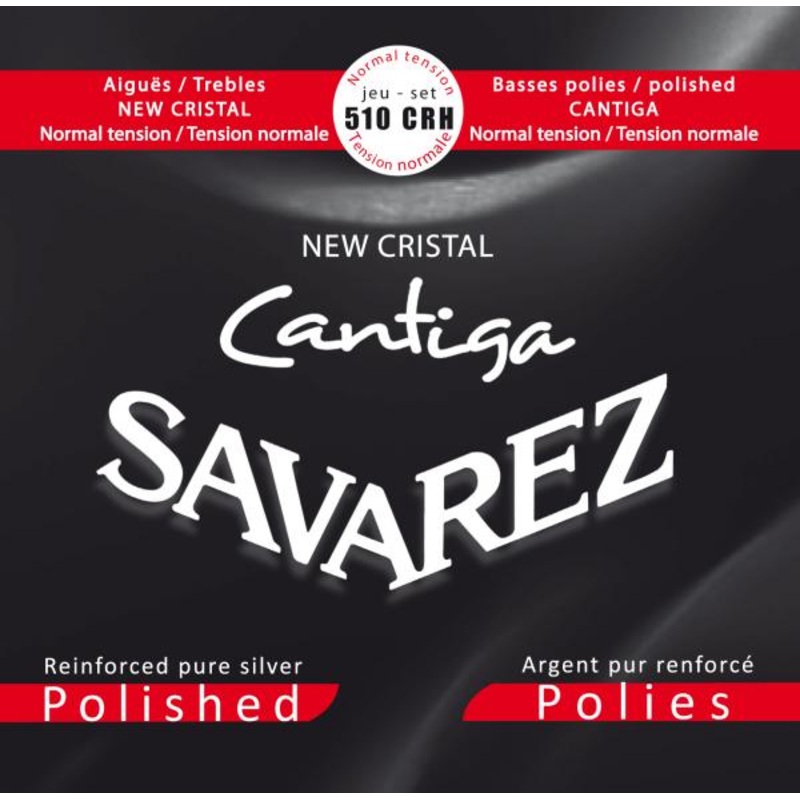 Savarez 510CRH New Cristal Cantiga Polished Classical Guitar String Set – Normal Tension