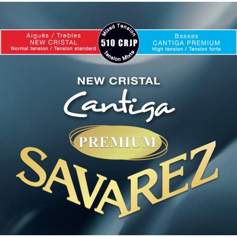 Savarez 510CRJP New Cristal Cantiga Premium Classical Guitar String Set – Mixed Tension