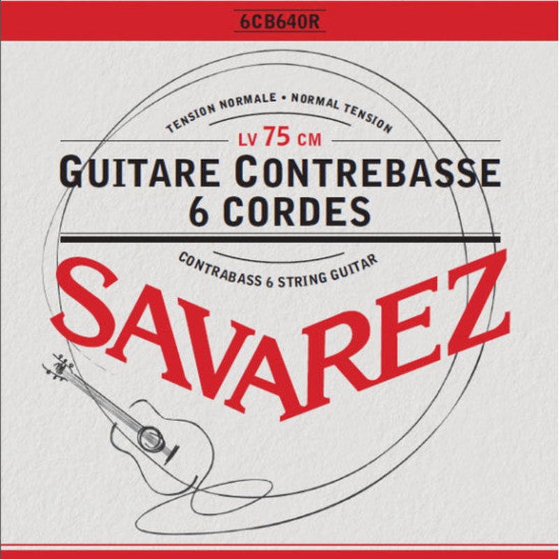 Savarez 6CB640R Lower Octave Classical Guitar Strings Set – Normal Tension