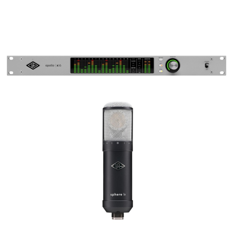 Universal Audio APOLLO X16 GEN 2 ESSENTIALS+ Thunderbolt Audio Interface + FREE Universal Audio MIC-UALX Sphere LX Modeling Microphone (BUNDLE)
