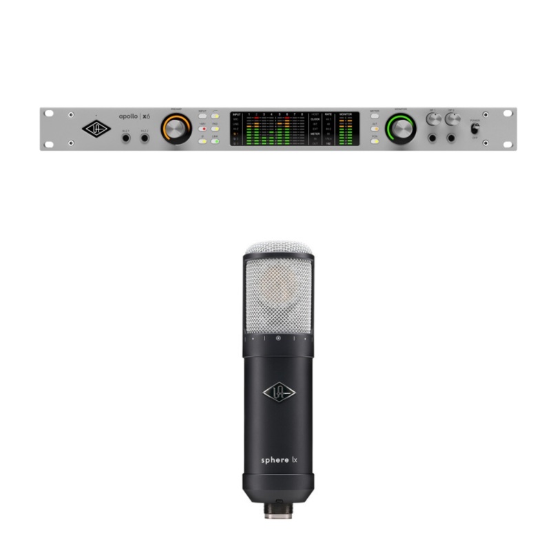 Universal Audio APOLLO X6 GEN 2 ESSENTIALS+ Thunderbolt Audio Interface + FREE Universal Audio MIC-UALX Sphere LX Modeling Microphone (BUNDLE)